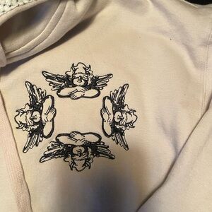 COPY - Boys Lie zip up hoodie - Women’s M/L over-aized - cream - EUC -